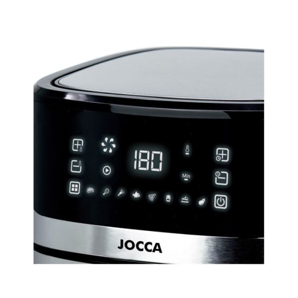 Airfryer 6,5L 1600W digital inox avec fenêtre Jocca(2296) Airfryer 6,5L 1600W digital inox avec fenêtre Jocca(2296)